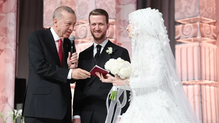 baskan erdogan yegeninin nikah torenine katildi habermeydan