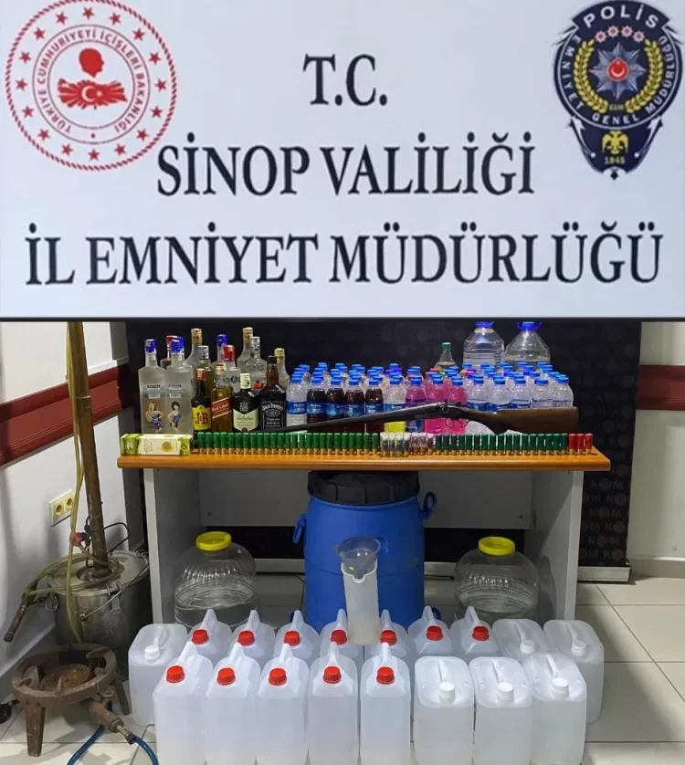 sinop ta sahte icki operasyonunda 4 zanli yakalandi habermeydan