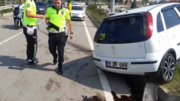 sinop ta refuje cikan otomobilin surucusu yaralandi habermeydan