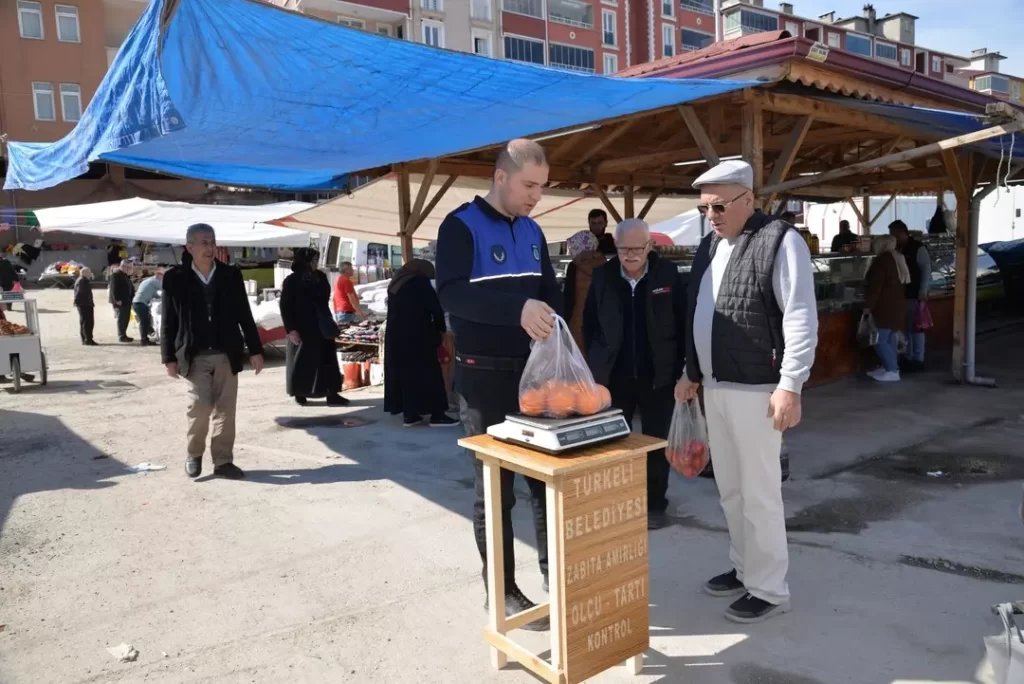 sinop turkeli de pazara tarti kontrol noktasi kuruldu habermeydan